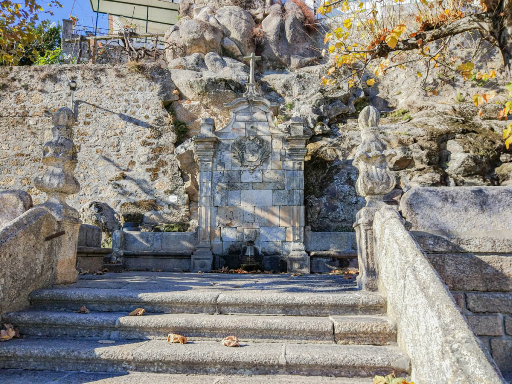 Bica Fountain when visiting Castelo Novo