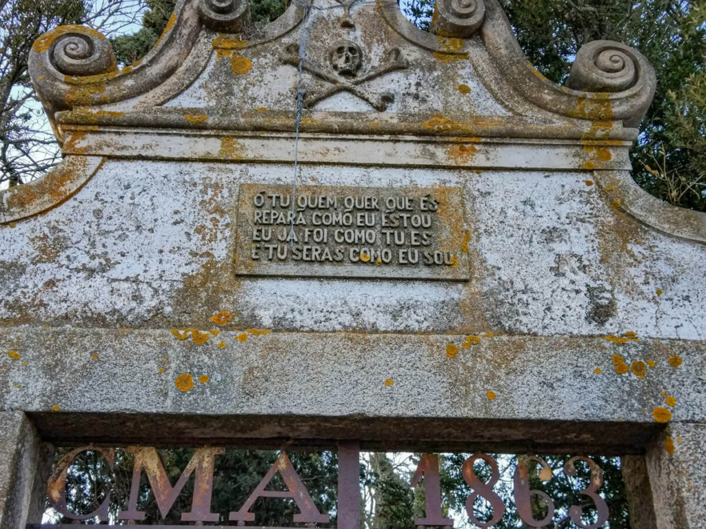 Entrance to the Old Cemetery when visiting Almeida
