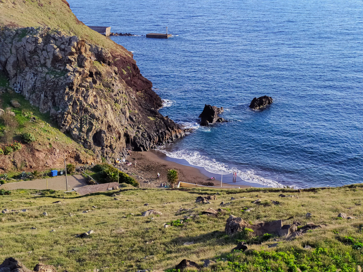 Prainha do Caniçal na Ilha da Madeira, na Ponta de São Lourenço