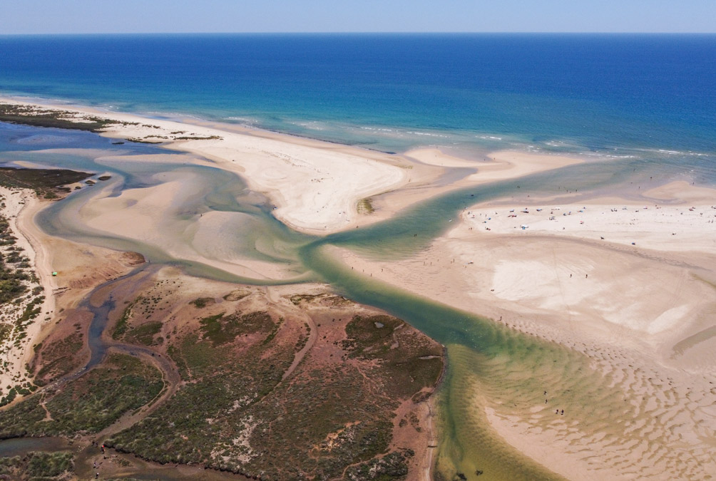 Miradouro de Cacela Velha para a Ria Formosa e Ilhas do Algarve
