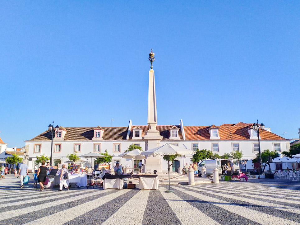 Praça Marquês de Pombal in Vila Real de Santo António