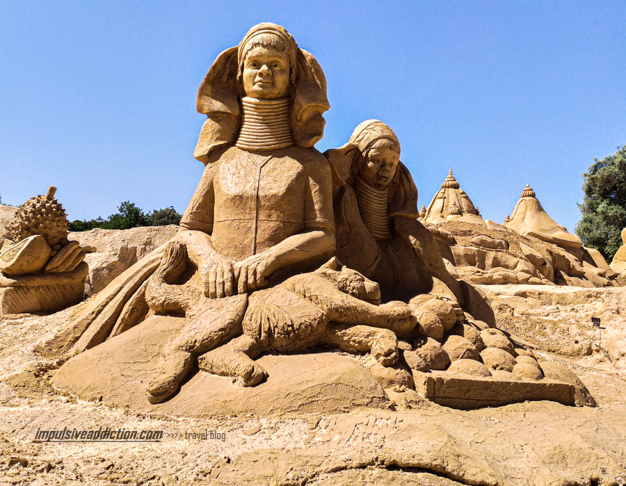 Estátuas em areia do Sand City