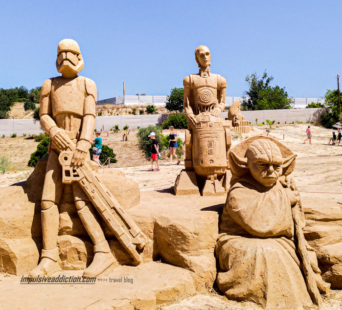 Estátuas em areia do Sand City
