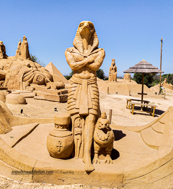 Sand sculptures of Sand City in Lagoa