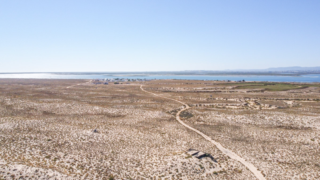 Imagem aérea da Ilha da Culatra