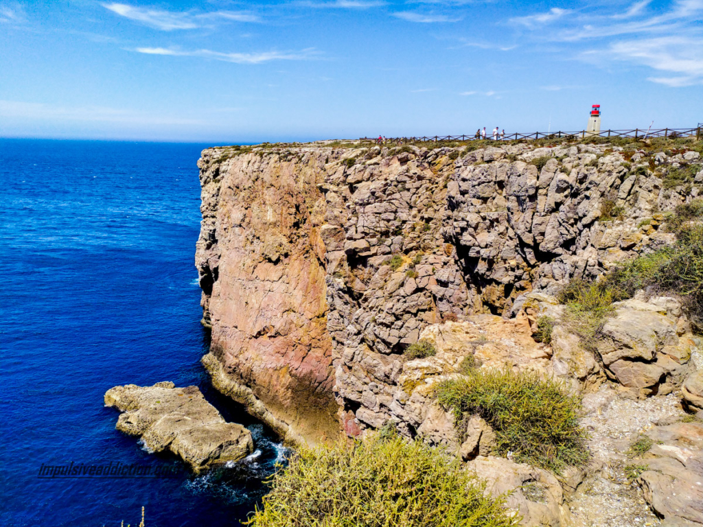 Falésias da Fortaleza de Sagres - Roteiro Vila do Bispo - O que visitar em Vila do Bispo - O que visitar em Sagres - Roteiro Sagres