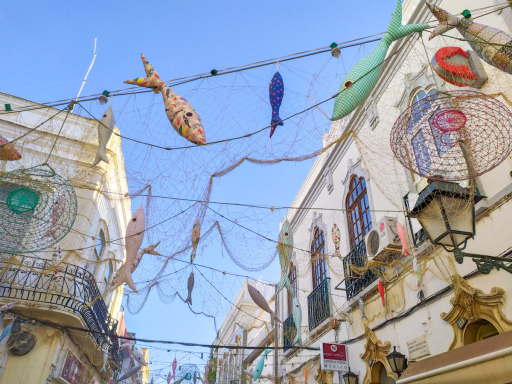 Decorações das ruas de Olhão