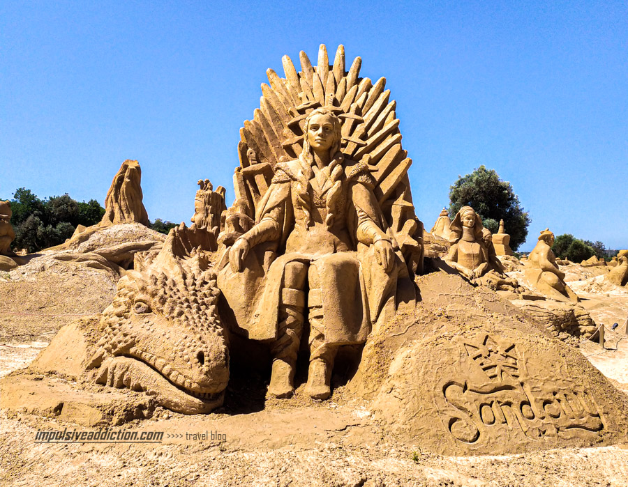 Esculturas em areia do Sandcity de Lagoa