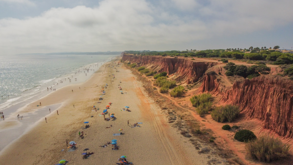 Praia dos Tomates, vista de drone