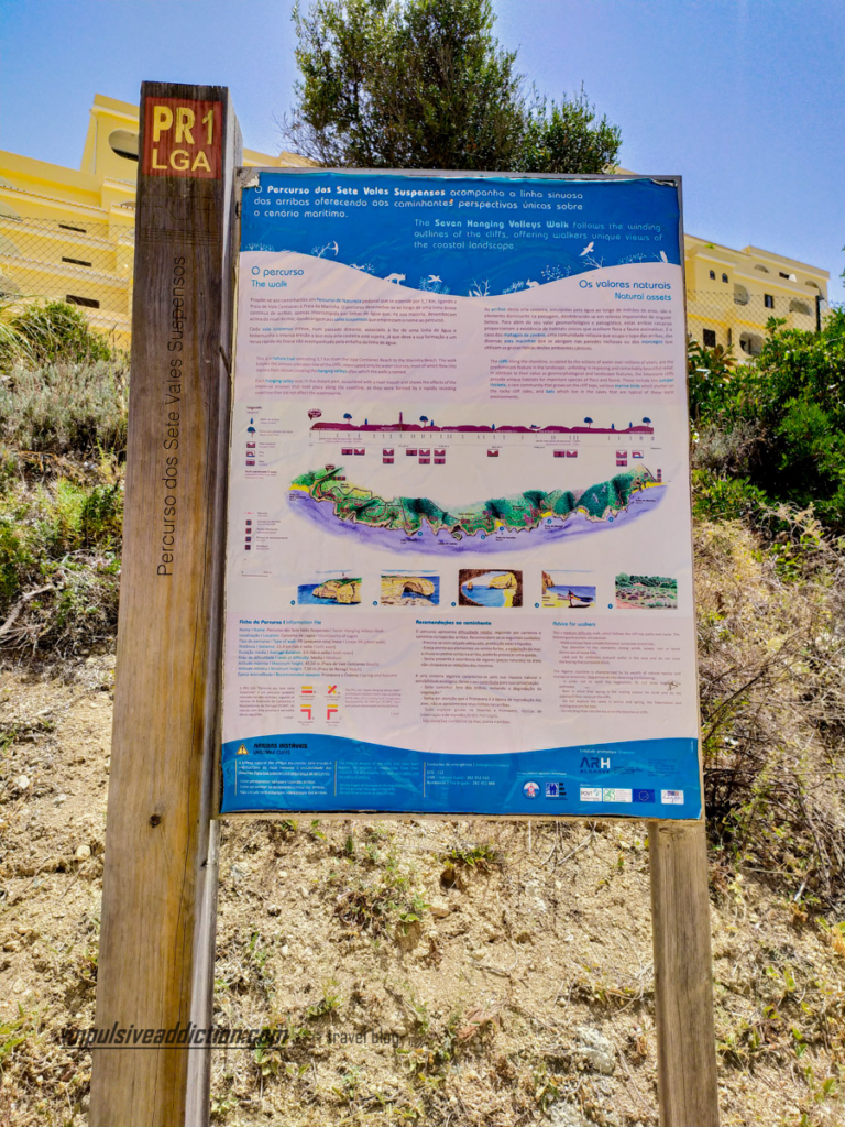 Information panel of the Seven Hanging Valleys Trail