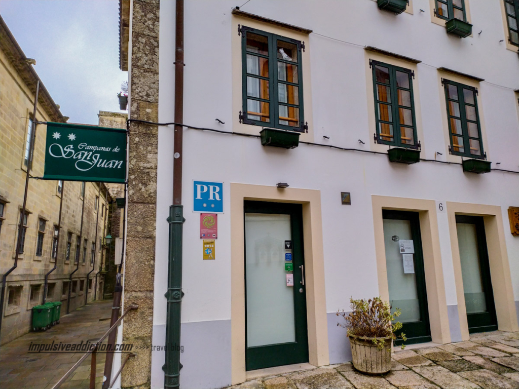Campanas de San Juan, onde fiquei a dormir em Santiago de Compostela na minha última visita