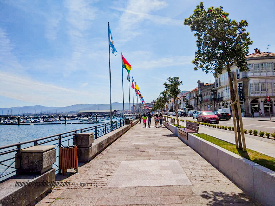 Baiona Promenade in Vigo Estuary