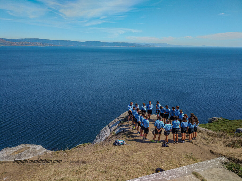 Grupo de Escuteiros no Cabo Finisterra