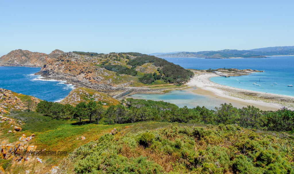 Viewpoint from Pedra do Campá, on the Cies Islands