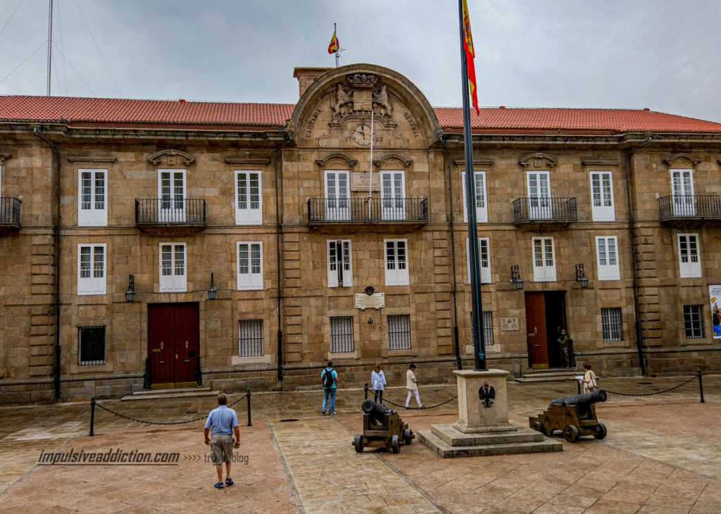 Paço da Capitania na Praça da Constituição da Corunha