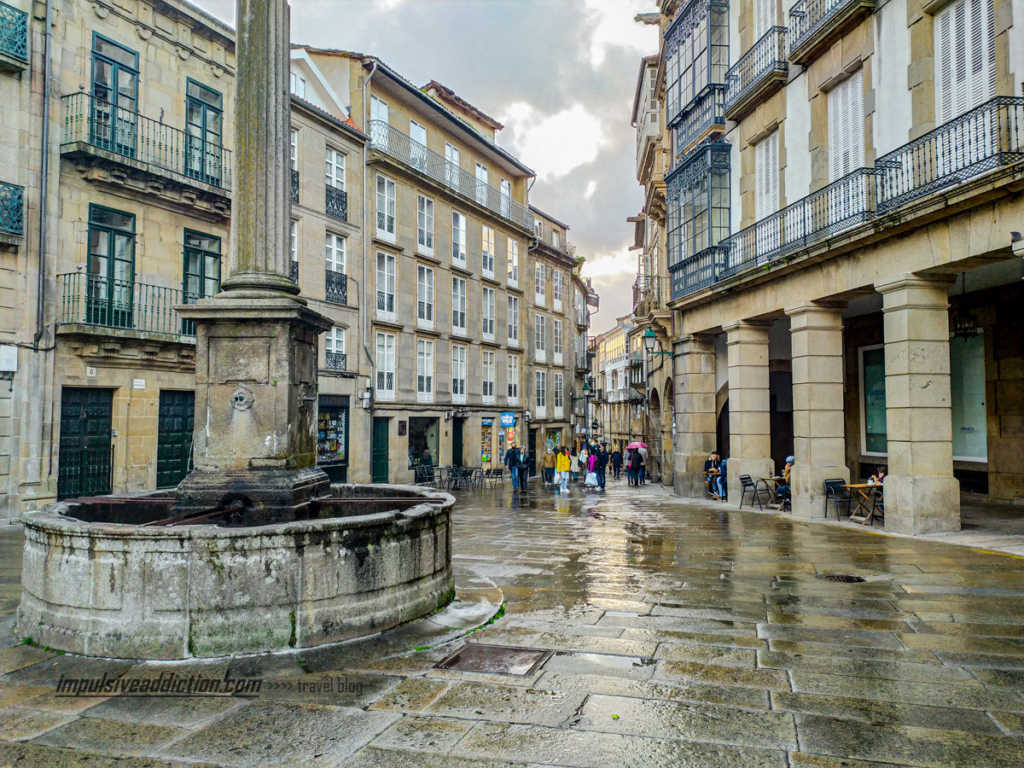 Praça de Cervantes, em Santiago de Compostela