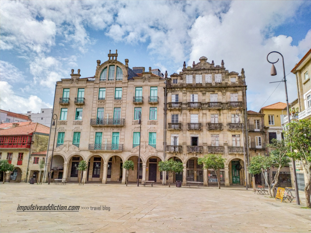 Praça da Ferraria em Pontevedra