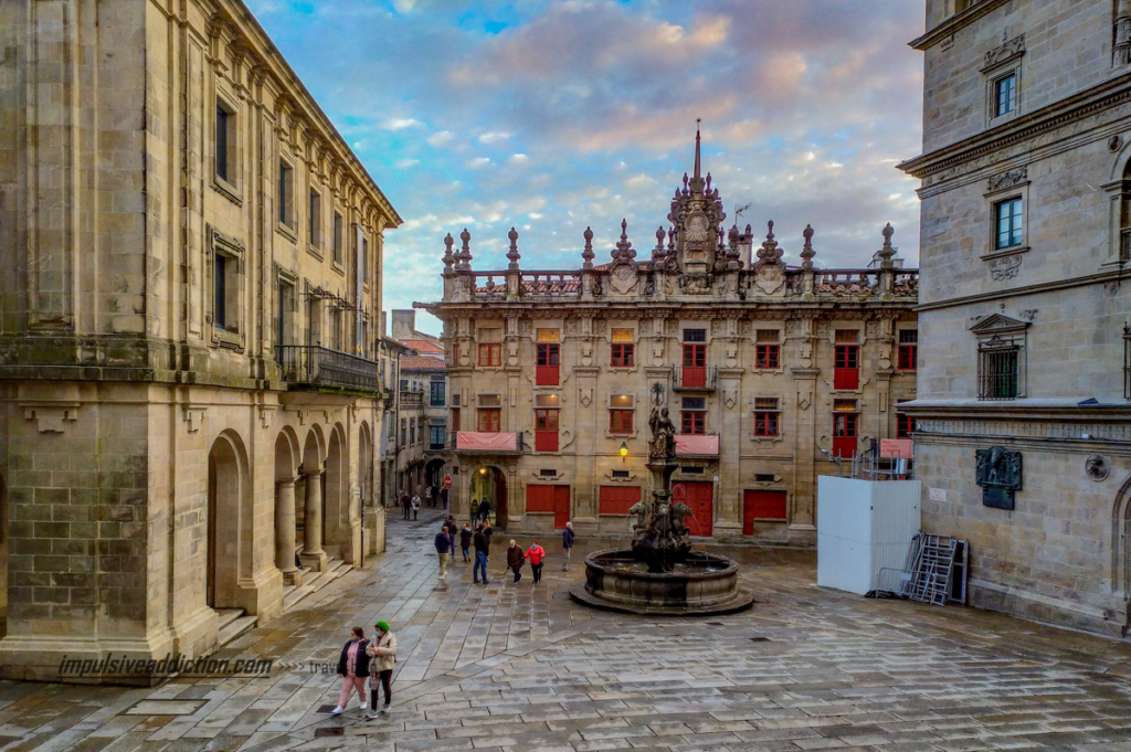 Praterías Square in Santiago de Compostela