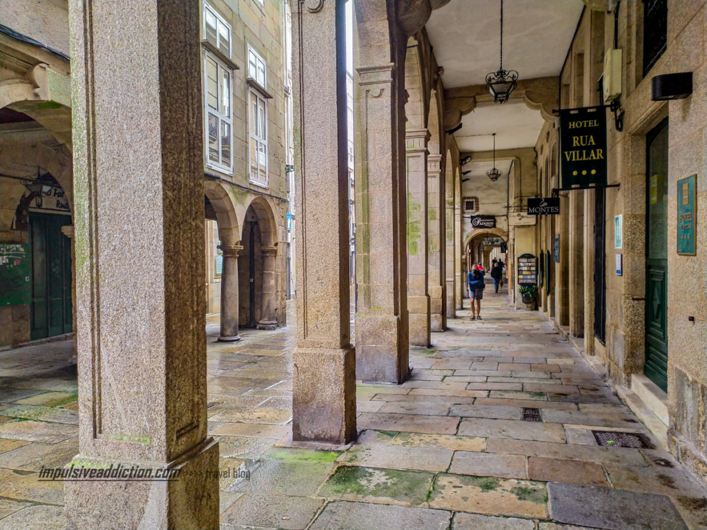 Rua Vilar, das mais extraordinárias ruas de Santiago de Compostela