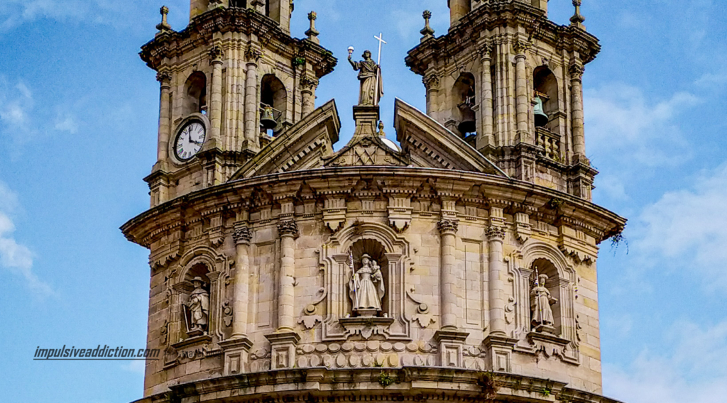 Detalhe do Santuário da Virgem Peregrina de Pontevedra