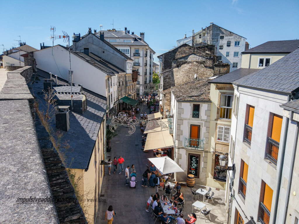 Vista para a cidade de Lugo, a partir das Muralhas