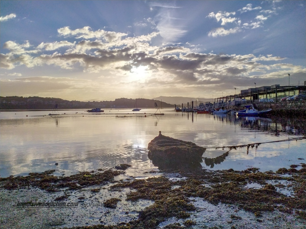 Ria de Pontevedra junto a Combarro, ao nascer do sol