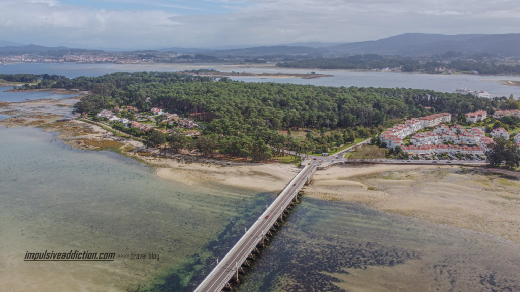 Island and Bridge of La Toja in O Grove - Galicia