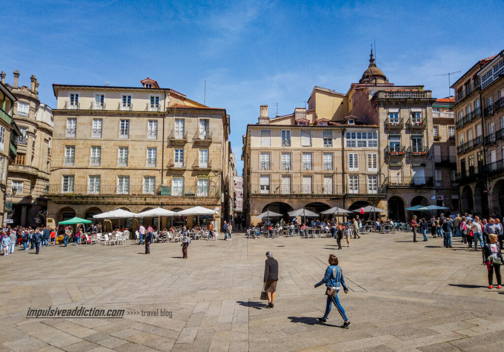 Praça Maior de Ourense na Galiza