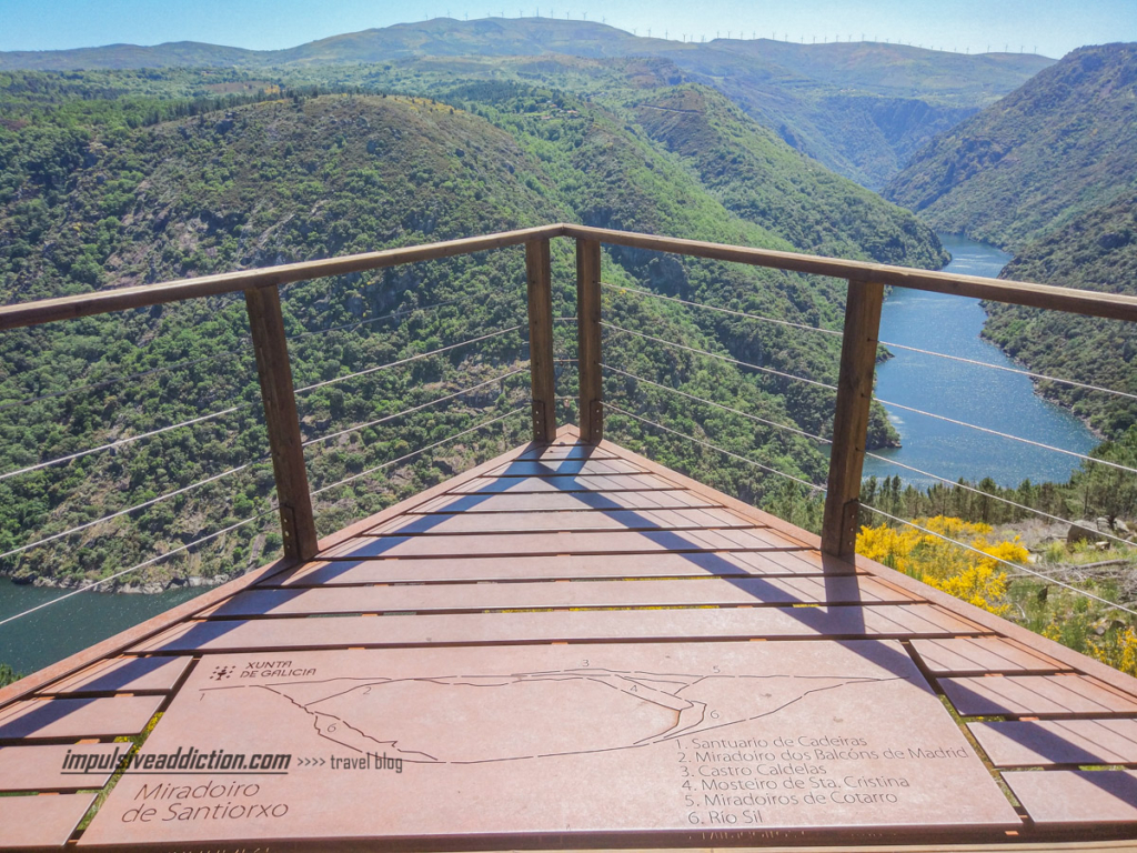 No Miradouro de Santiorxo, Ribeira Sacra, ao visitar Lugo