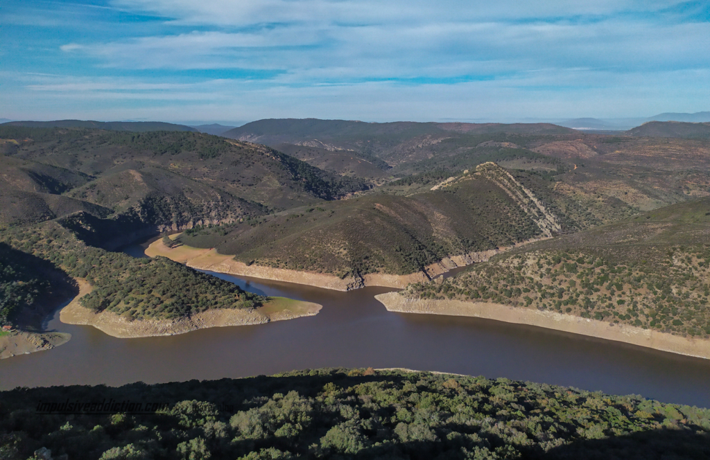 Miradouro ao visitar o Parque Nacional de Monfrague