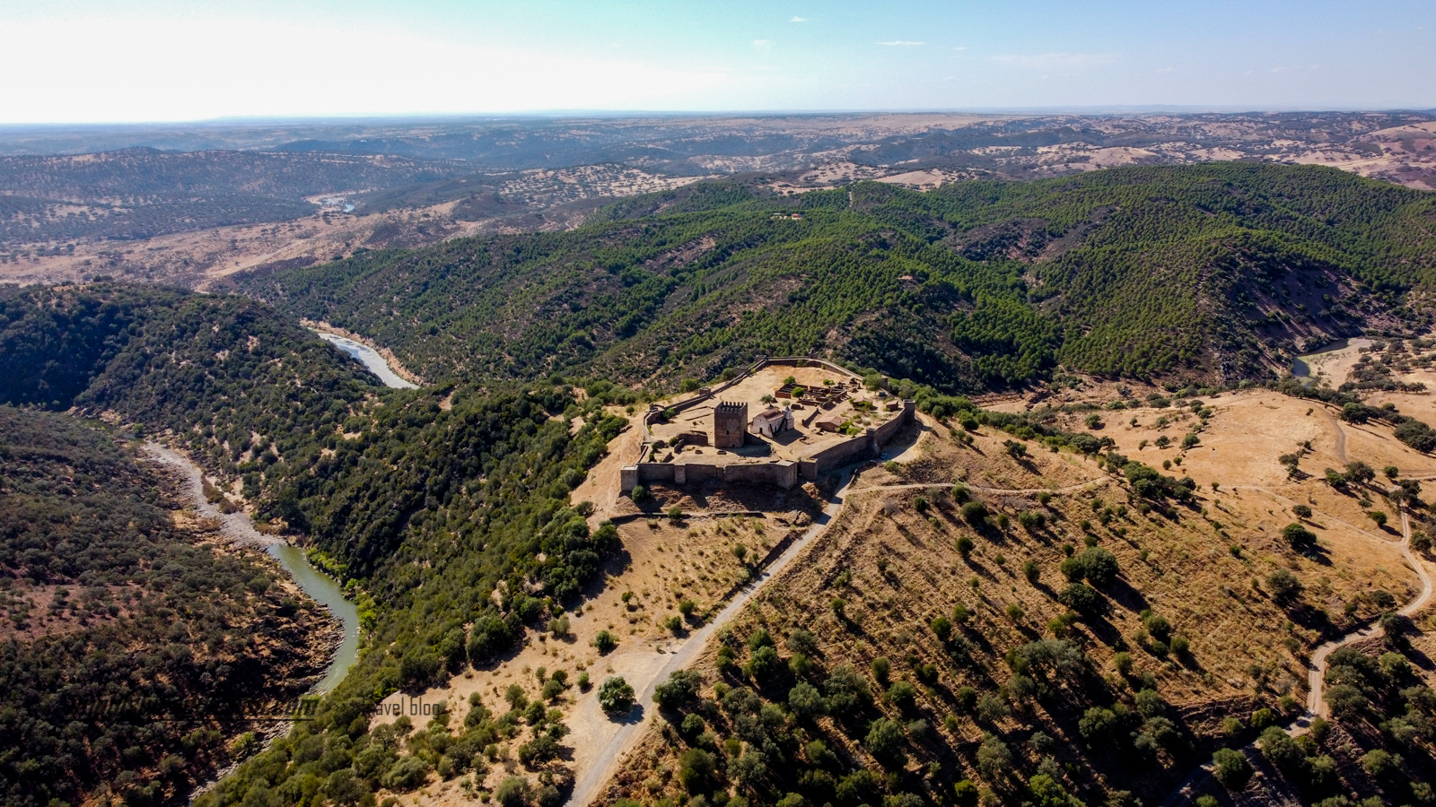 Castelo de Noudar ao visitar Barrancos