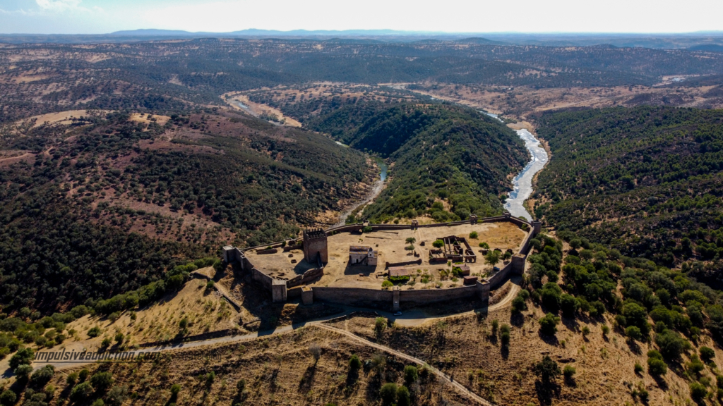 Castelo de Noudar ao visitar Barrancos