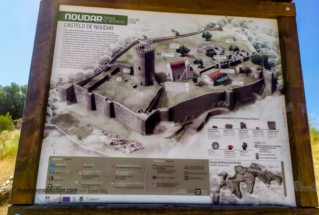Mapa Turístico do Castelo de Noudar
