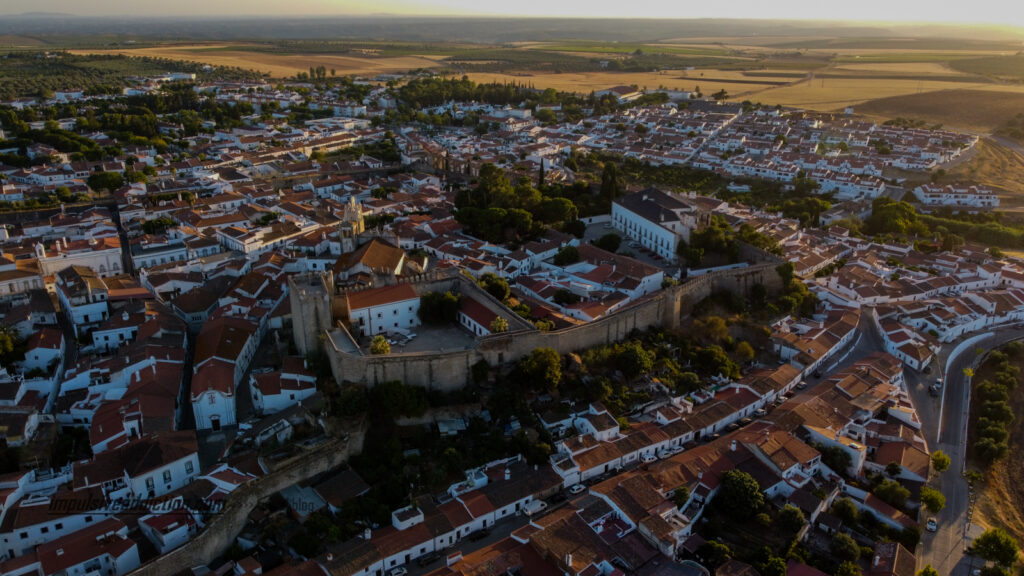 Muralhas de Serpa vistas do ar