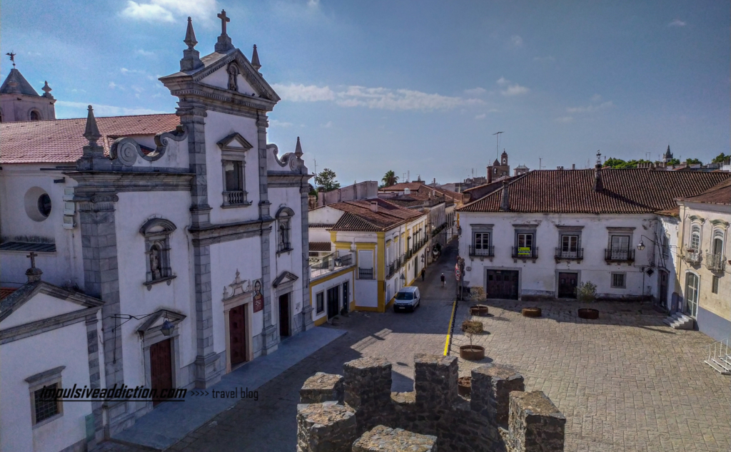 Beja Cathedral seen from the Castle