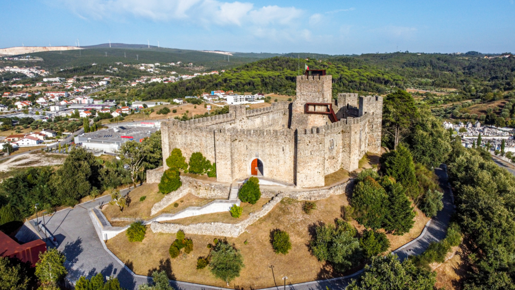 Imagem aérea do Castelo de Pombal