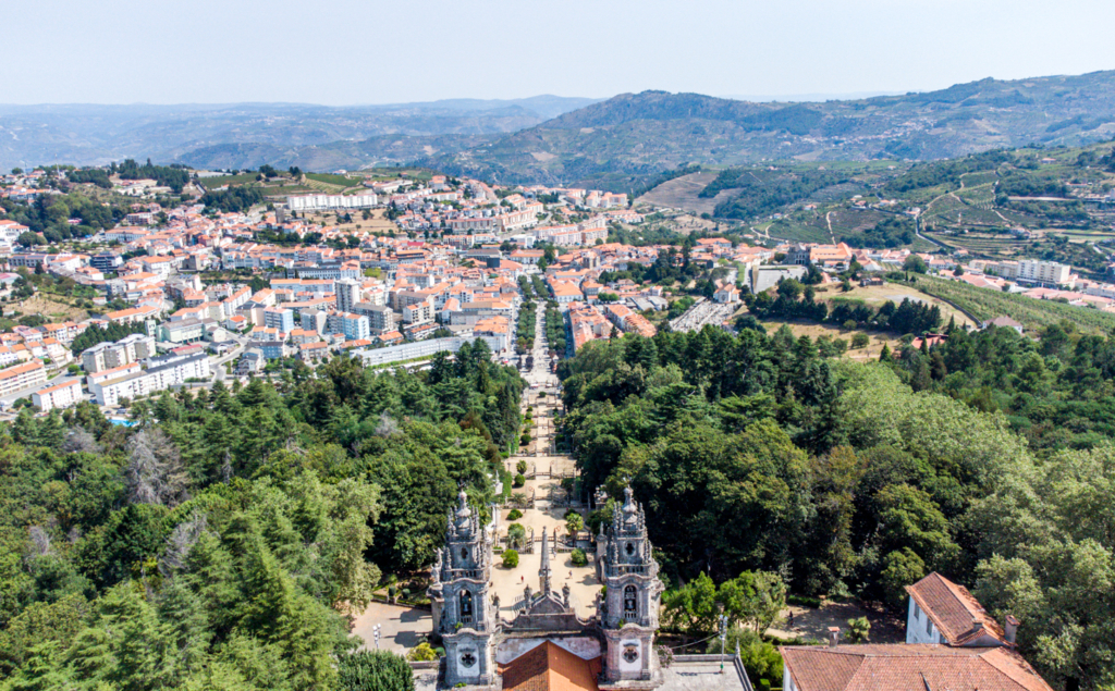 City of Lamego viewed from the Sanctuary of Nossa Senhora dos Remédios