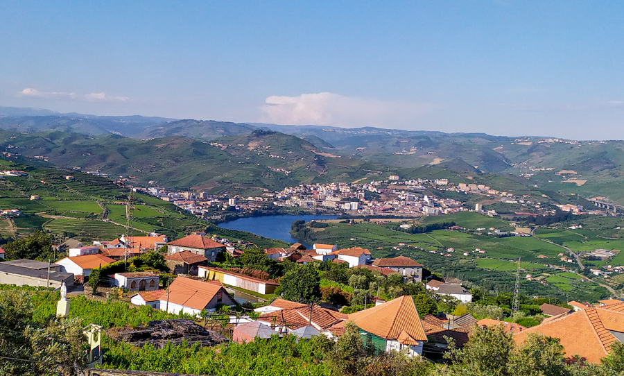 View of Peso da Régua from the Church of Samodães