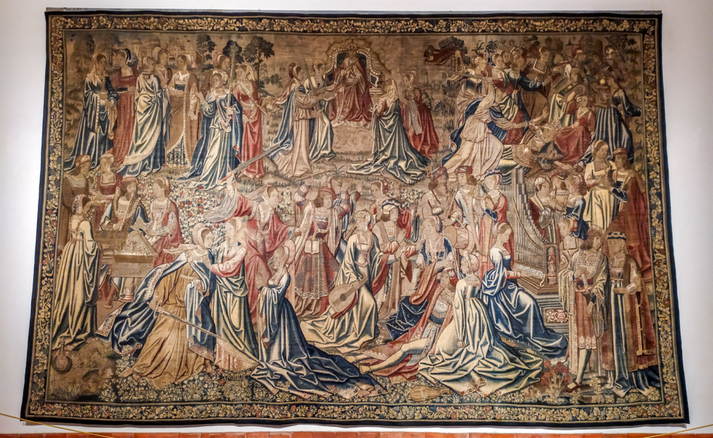 Um dos exemplares de tapeçaria do Museu de Lamego