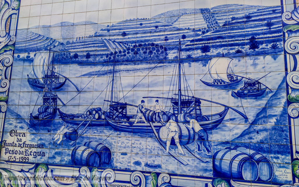 Exemplo do Painel de Azulejos da Linha do Douro
