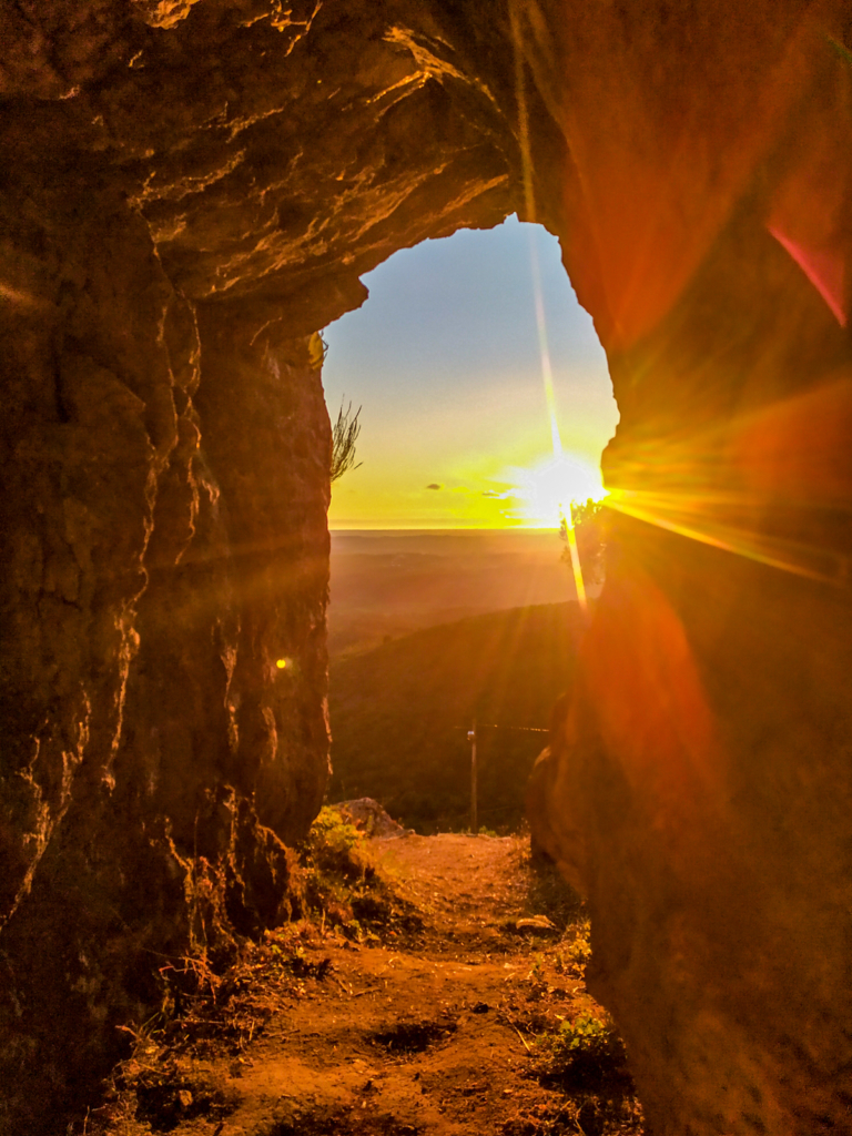 Pôr do sol junto da Capela de Nossa Senhora da Estrela