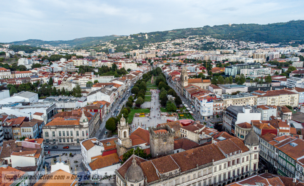 Imagem aérea da Avenida Central