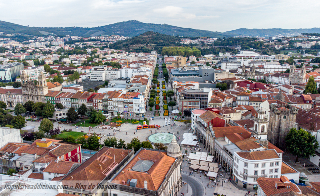 Central Avenue, Liberty Avenue and Republic Square of Braga