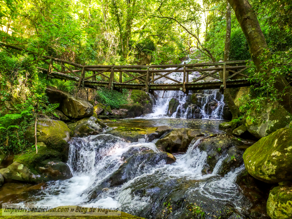 Waterfall at Ribeiro de Sampaio Leisure Park