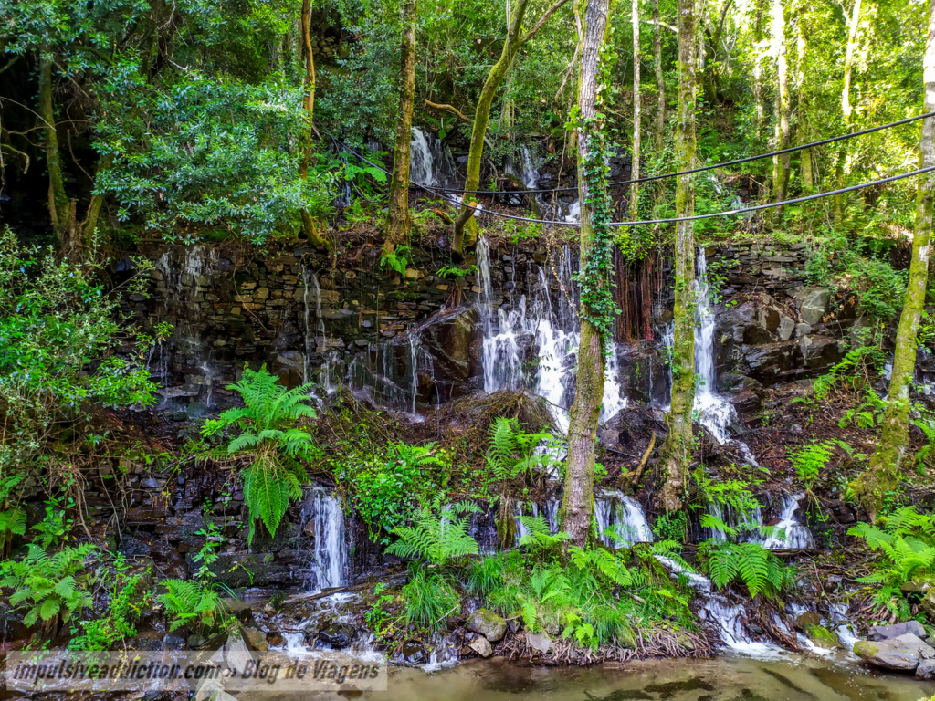 Cascata no Parque de Nossa Senhora de Lurdes, ao visitar Cinfães