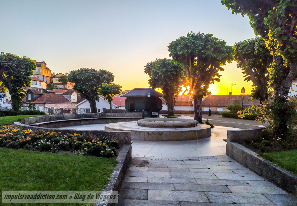 Detalhes do Jardim no centro da Vila, ao visitar Cinfães