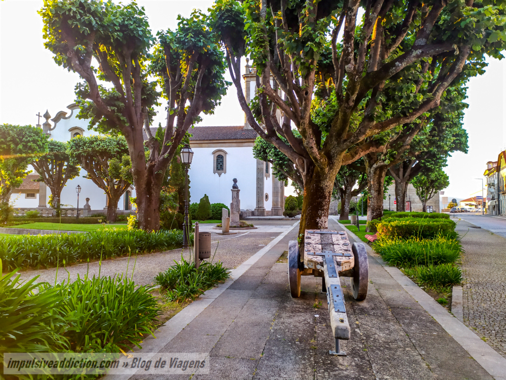 Detalhes do Jardim no centro da Vila, ao visitar Cinfães