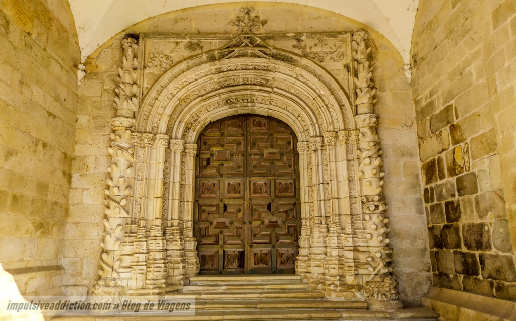Entrance portico to the Church of Vilar de Frades