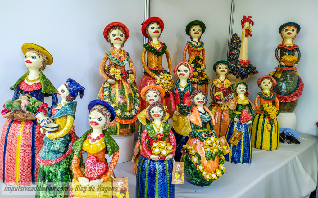 Peças da 38ª Mostra Nacional de Artesanato e Cerâmica, ao visitar Barcelos