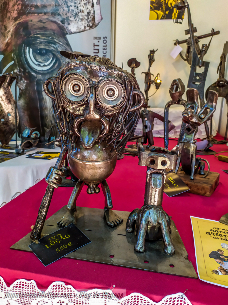 Peças da 38ª Mostra Nacional de Artesanato e Cerâmica, ao visitar Barcelos